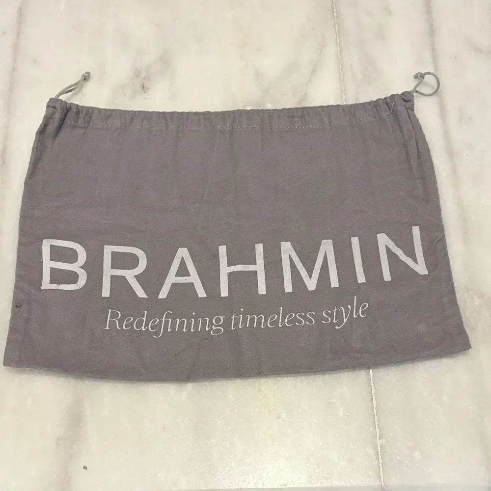Brahmin Gray Dust Bag with Drawstring